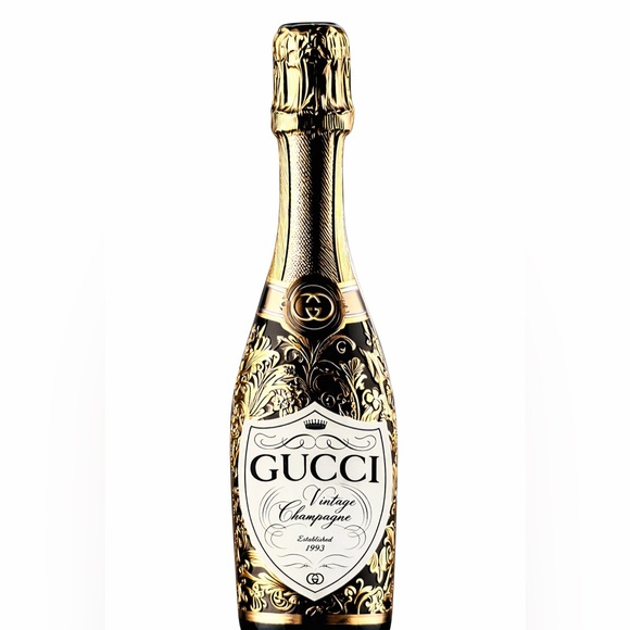 Gucci Vintage Champagne Home Decor Gold Black Designer Accent NWT - Picture 5 of 5